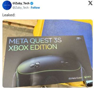 专主传出Quest 3S & Xbox联名版的中包装,或6月24日收布