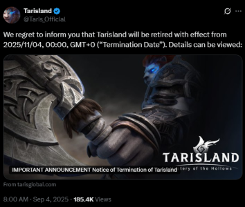 对标《魔兽世界》 腾讯《塔瑞斯世界》国际服今日停服 上线刚1年