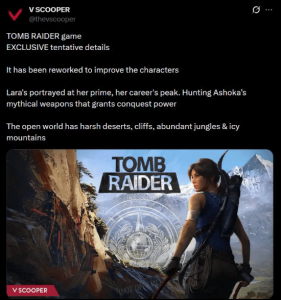 曝《古墓丽影》新作历经深度重制 巅峰期劳拉即将登场
